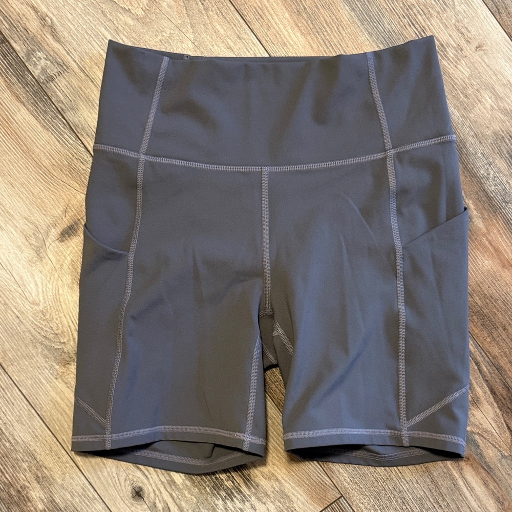 Fabletics Women's Charcoal Bike Shorts